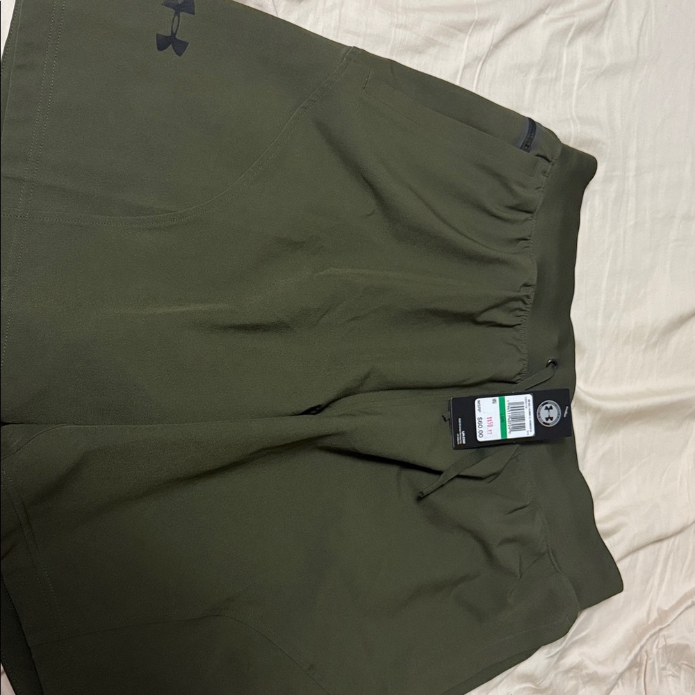 Under Armour Forest Green Athletic Shorts project rock
